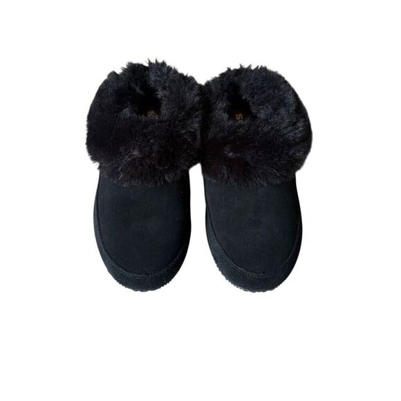 Sorel Go Coffee Run Faux Fur Slippers size 8 Black - Picture 2 of 10